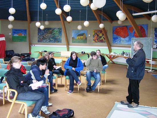 Vordingborg school visit the Folkecenter